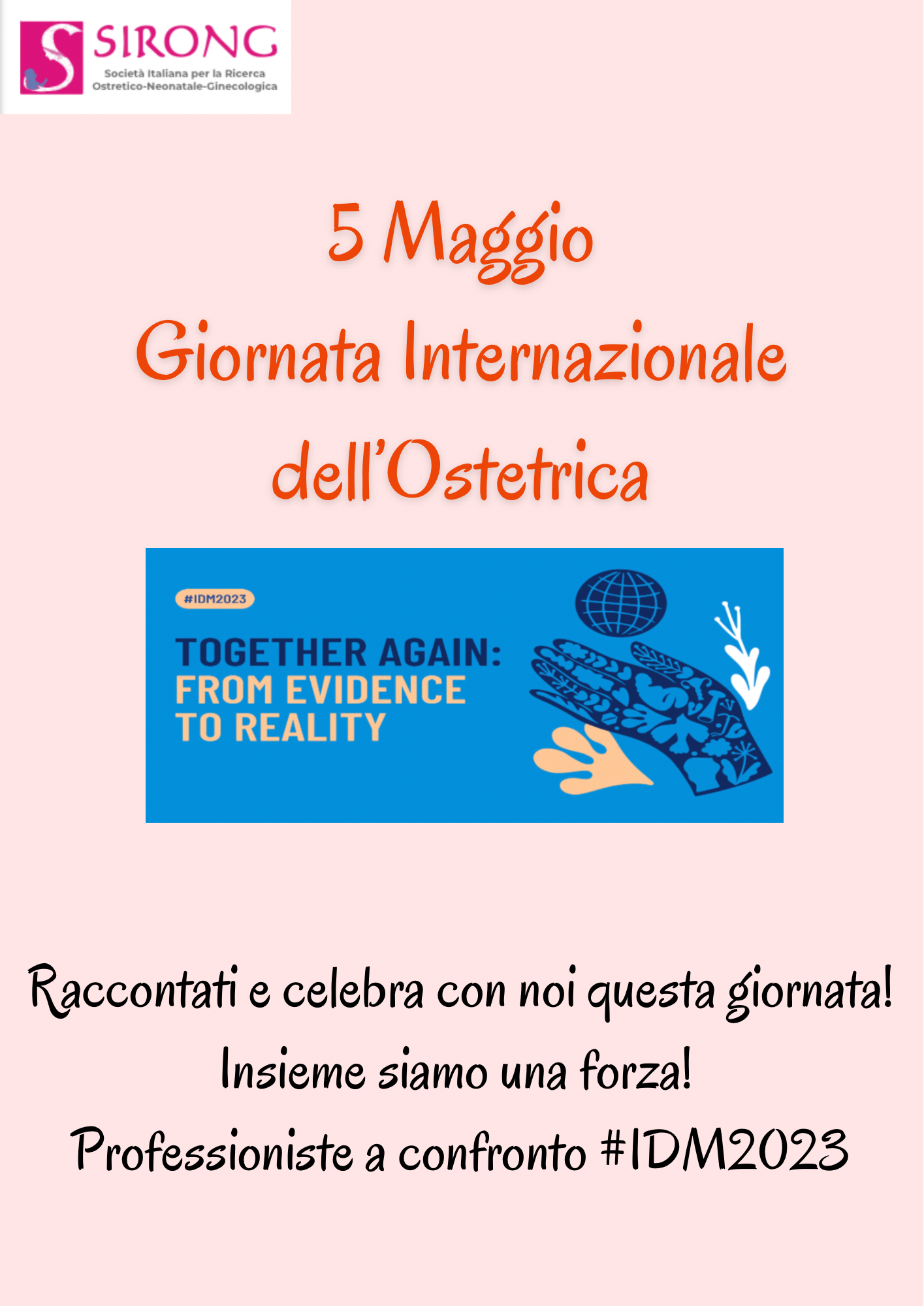 GIORNATA INTERNAZIONALE DELL' OSTETRICA 5 MAGGIO 2023