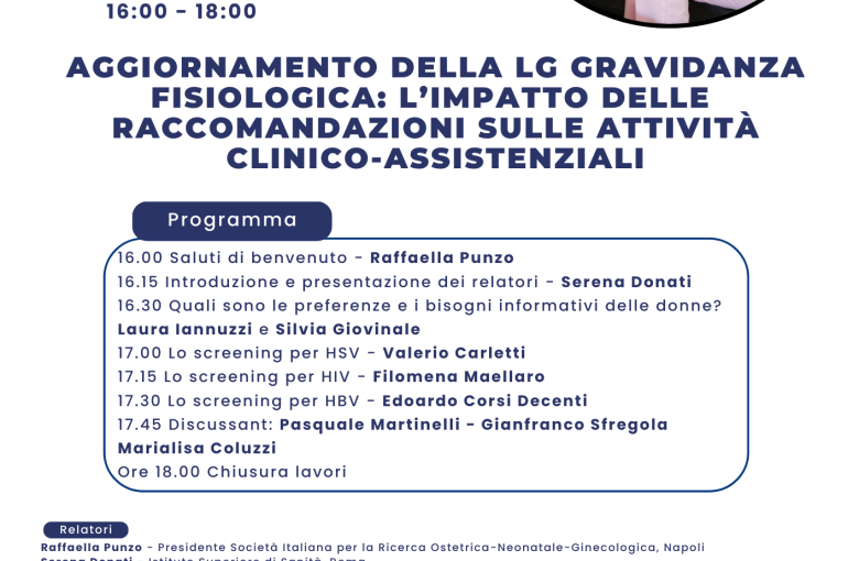 Aggiornamento della LG Gravidanza Fisiologica